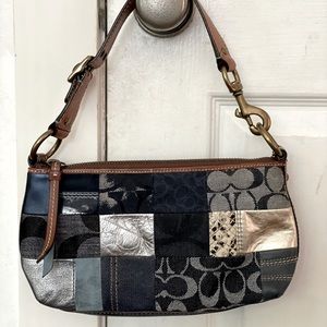 Coach patchwork Blue denim small purse